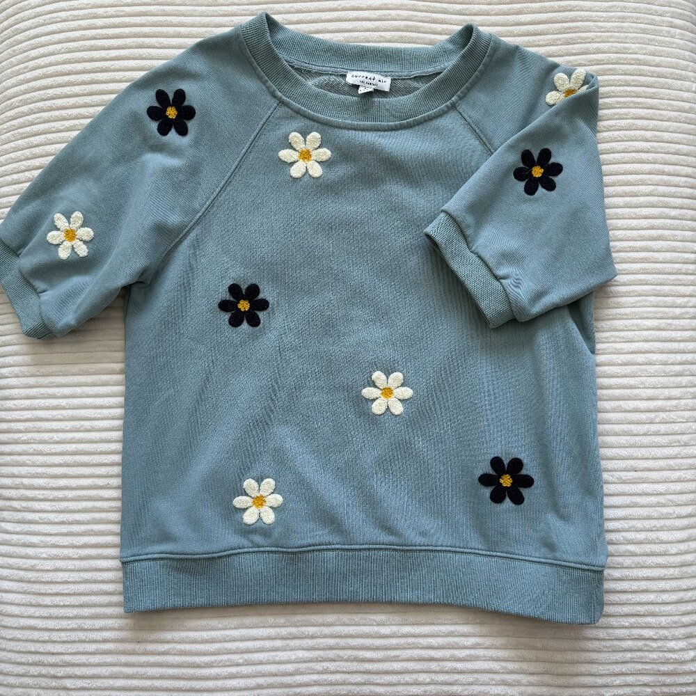 Current Air Los Angeles Flower Knit Top